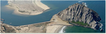 Aerial view of the Morro Back Bay