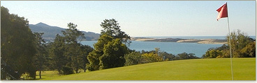 View of the ocean from Morro Bay golf course